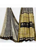 Maheshwari Silk Multi Colour Traditional Wear Block Printed Saree